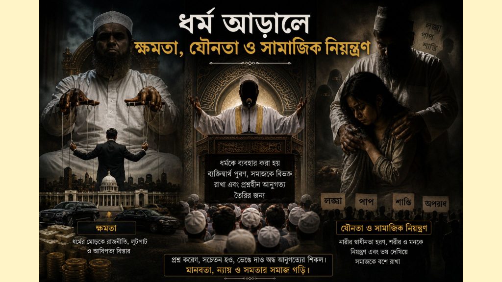 ধর্মের আড়ালে ক্ষমতা, যৌনতা ও সামাজিক নিয়ন্ত্রণ