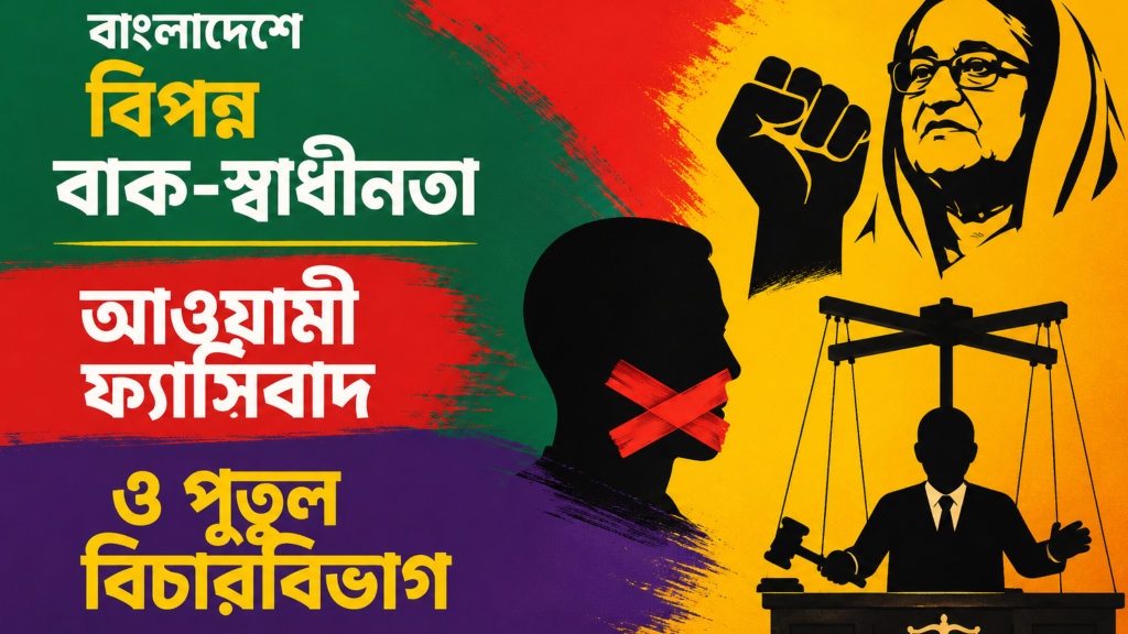 বাংলাদেশে বিপন্ন বাক-স্বাধীনতা, আওয়ামী ফ্যাসিবাদ ও পুতুল বিচারবিভাগ প্রসঙ্গে